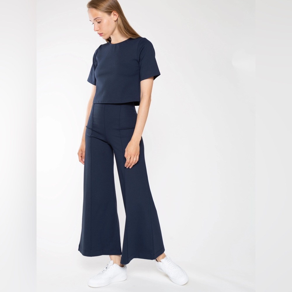 Ripley Rader Black Ponte Knit Wide Leg Pants